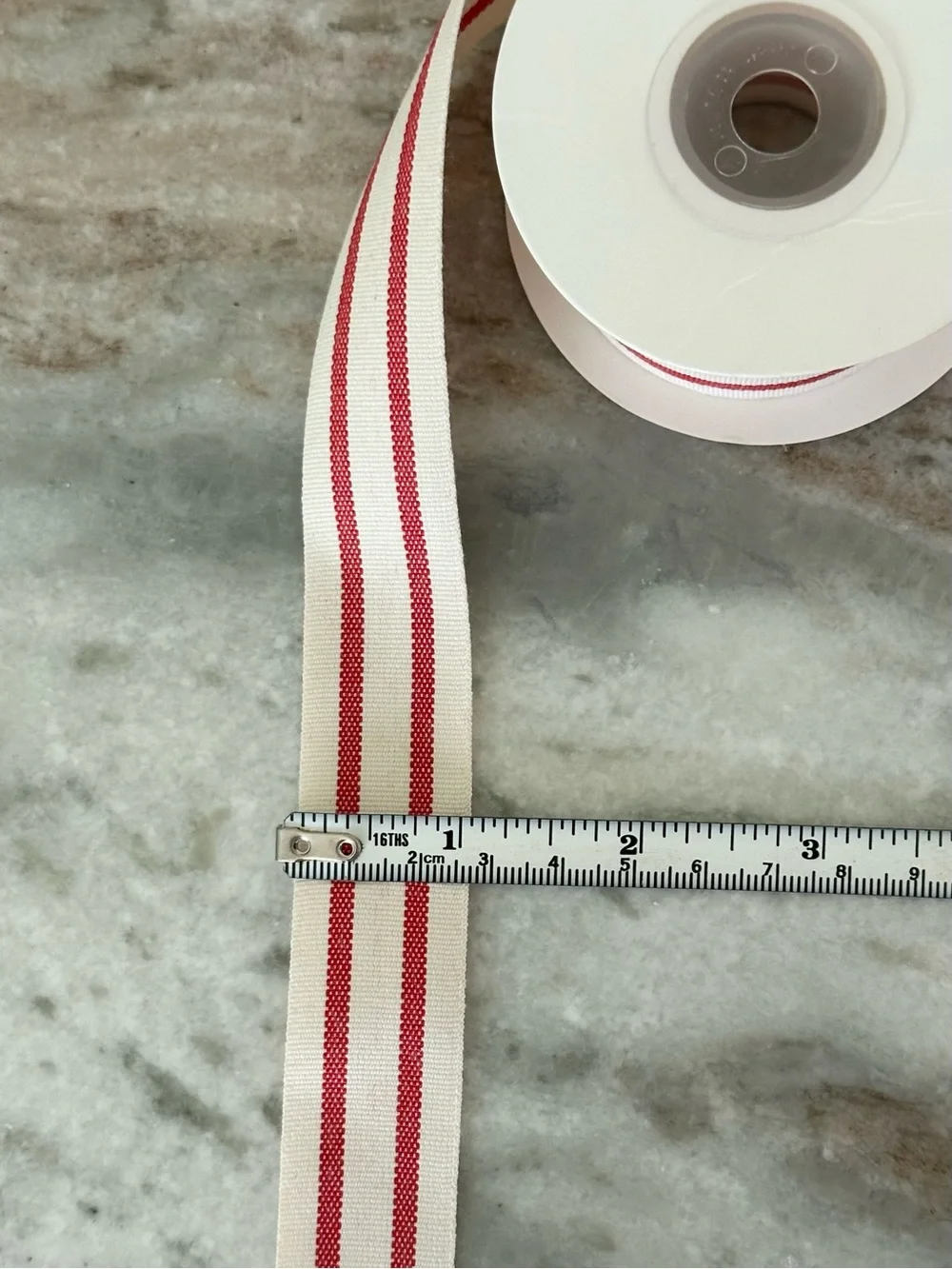 Navy, Blue Gingham & Red & White Stripe Decorative Ribbon Set- Gift Wrap Crafts
